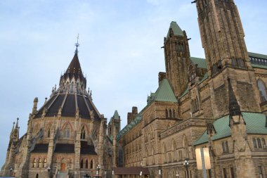 Parlamento Hill Ottawa parlamento ve departman binaları ile