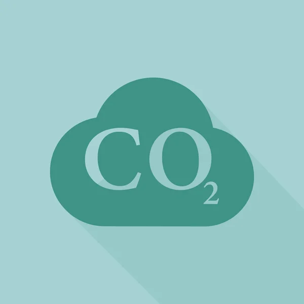 Co2 Cloud Icon.Flat Design.Vector Ilustración — Vector de stock