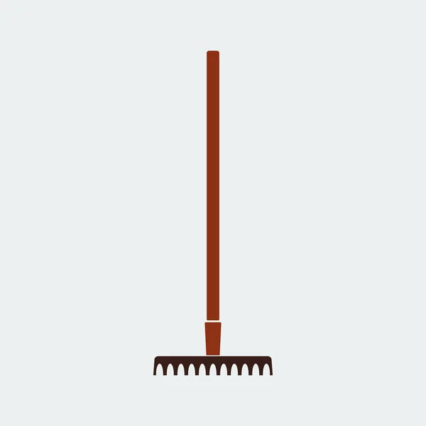 Rake Icon.Flat Design.Vector design — Stock vektor