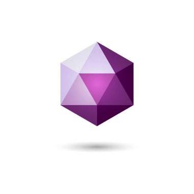 Poligonal geometrik figür. Web tasarımı için. Vektör çizim