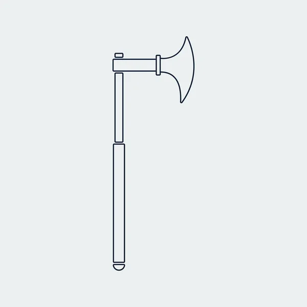 Skizzieren alte kalte Waffe icon.vector Illustration — Stockvektor