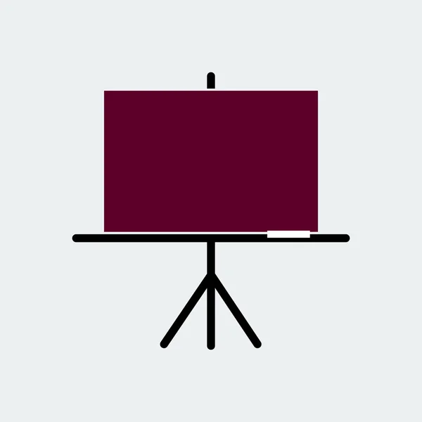 Presentación Black Board Flat Icon.Ilustración vectorial — Vector de stock