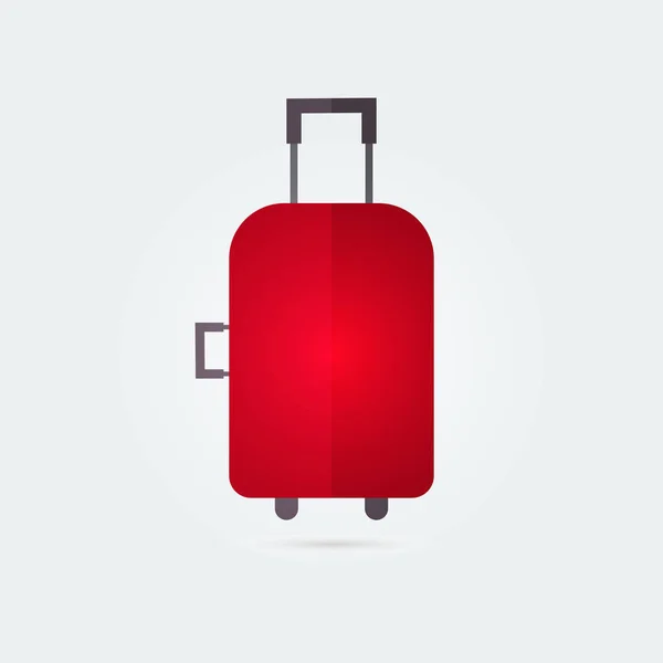 Кольорова сумка для подорожей, пласка іконка валізи. Векторні ілюстрації — стоковий вектор