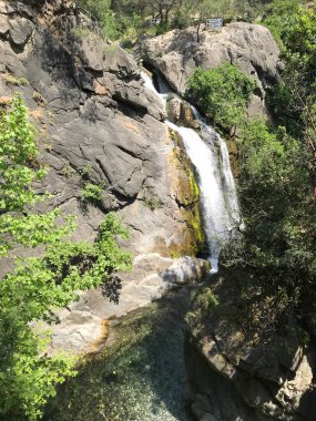 Sudaki hızlı akan şelalenin etkisi..