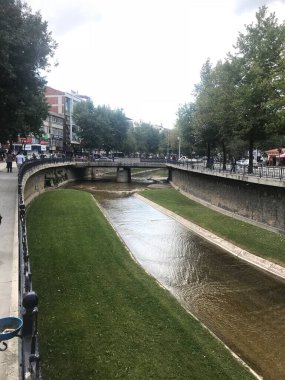 Türkiye, Kastamonu - 24 Temmuz. 2020: Dereden ve geçitten insanlar