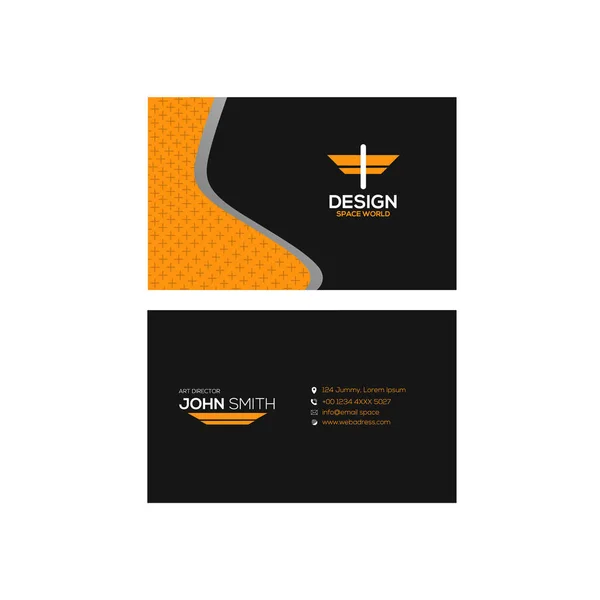 Modern Stylish Business Card Design — Stock Vector