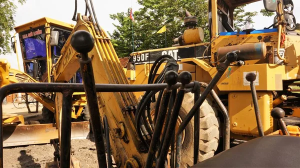 Excavators Multiple Gears Each Performing Different Functions Must Driven Only — Stock Photo, Image