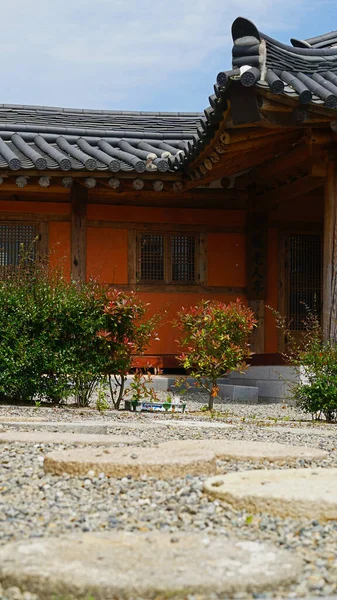 Korean Rural Farm House Garden — 图库照片