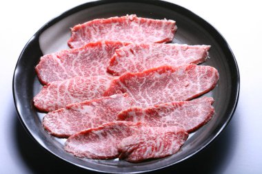 Taze dilimlenmiş wagyu sığır eti, Kobe sığır eti 