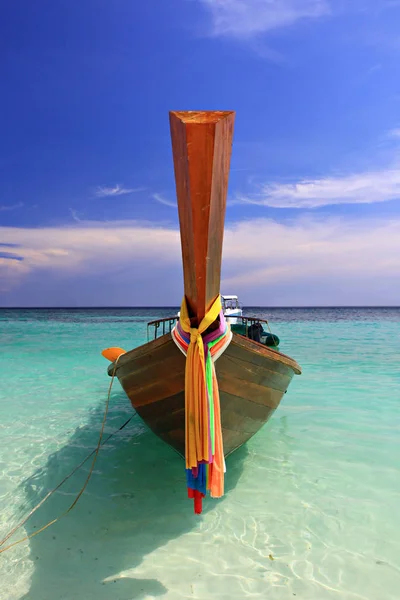 Andaman Barco Cauda Longa Mar Andaman Sul Tailândia — Fotografia de Stock