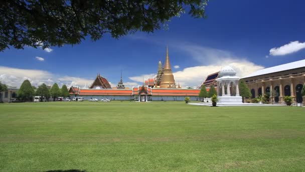 Openbare Attracties Wat Phra Kaew Meest Populaire Plek Voor Toeristen — Stockvideo