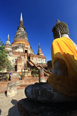 Wat Yai Chai Moğol Tapınağı Ayutthaya, Tayland 