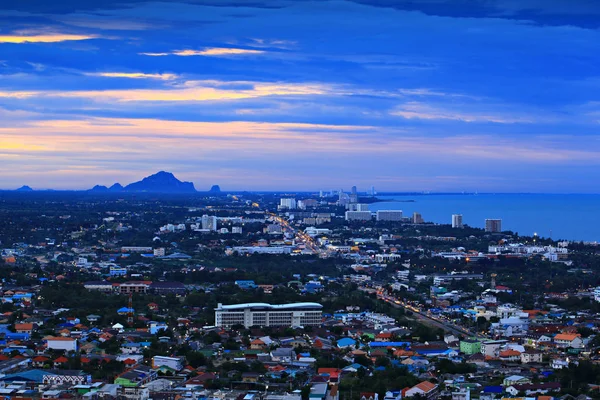 Hua Hin City Dari Sudut Pandang Hin Lek Fai Thailand — Stok Foto