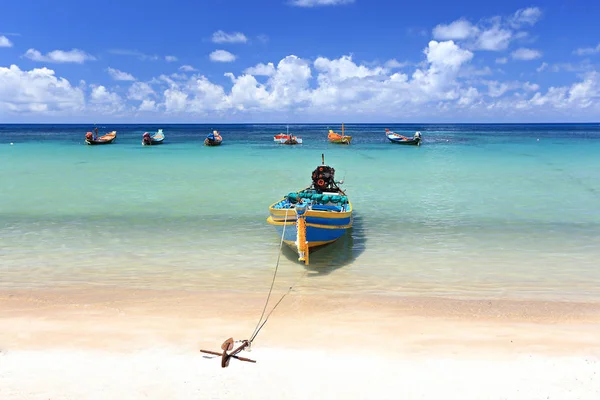  Koh Tao adasındaki tekneler, Surat Thani Eyaleti, Tayland 