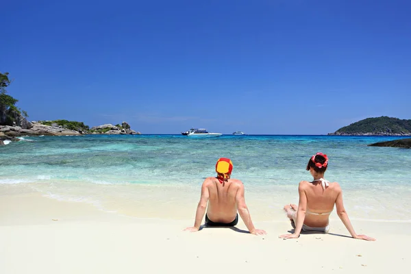 andaman Denizi Tayland tropik sahil similan Adaları 