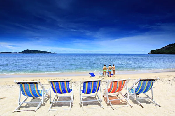 Tropikalna Plaża Nai Yang Prowincji Pouket Tajlandia — Zdjęcie stockowe
