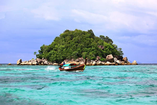 Paisaje Maravilloso Del Geoparque Satun Parque Nacional Marino Tarutao Isla — Foto de Stock