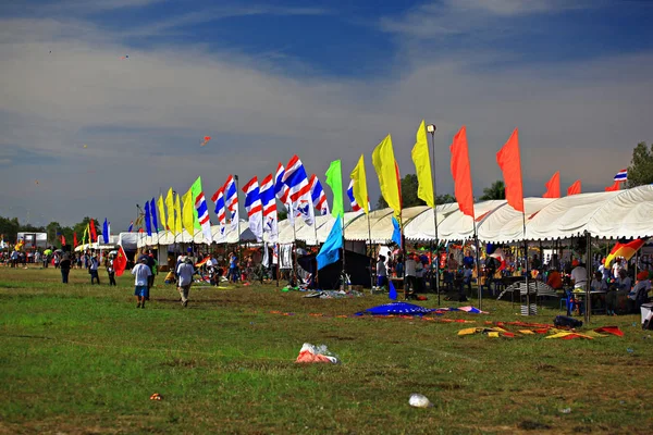 Cha Marca Tajlandia Międzynarodowy Festiwal Latawców Marca 2012 Obóz Naresuan — Zdjęcie stockowe