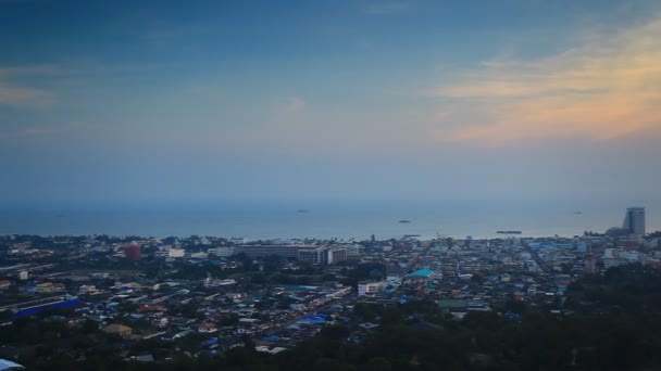 Por Sol Imagens Panorâmicas Cidade Moderna — Vídeo de Stock