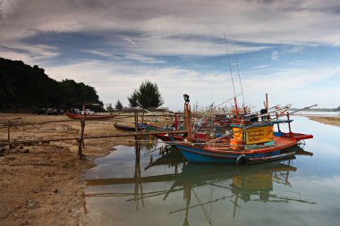 Chumphon Province, Thailand- 29 May 2011: Anglers and fishermen living at Ao Yai Ai (Yai Ai Bay) Famous tourist attractions, Pathio District, Chumphon Province, Thailand 