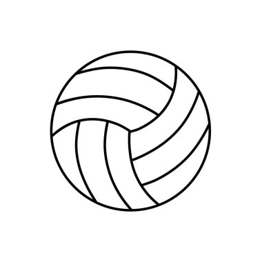 Voleybol vektör düz çizimler.