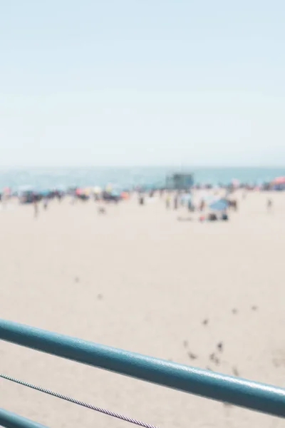 Kalifornischer Strand Von Einem Pier Aus Gesehen — Stockfoto