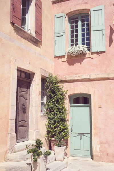 Provence Fransa Sevimli Kasaba Mimari Sokaklar — Stok fotoğraf