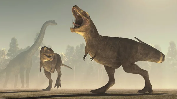 Rendering Dinosaurier Dies Ist Eine Darstellung — Stockfoto