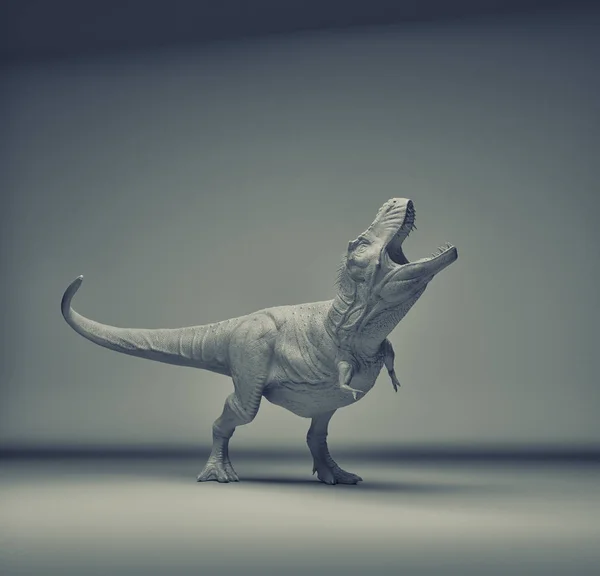 T-Rex dinosaur running in environment with some plants. 3D realistic  illustration, Stock Photo, Picture And Low Budget Royalty Free Image. Pic.  ESY-055664515