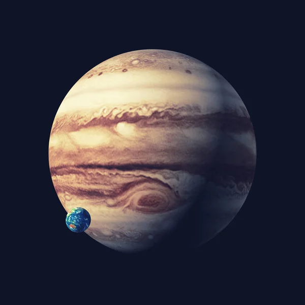 Pianeta Giove Questa Illustrazione Rendering — Foto Stock