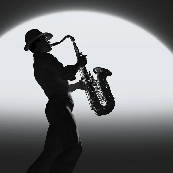 Saxophonist — Stockfoto