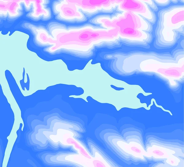 Fondo Mapa Topográfico Con Espacio Para Copia Línea Topografía Mapa — Archivo Imágenes Vectoriales