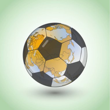 Vektör arka plan. Football.Vector Uluslararası Dünya Şampiyonası konsepti için 