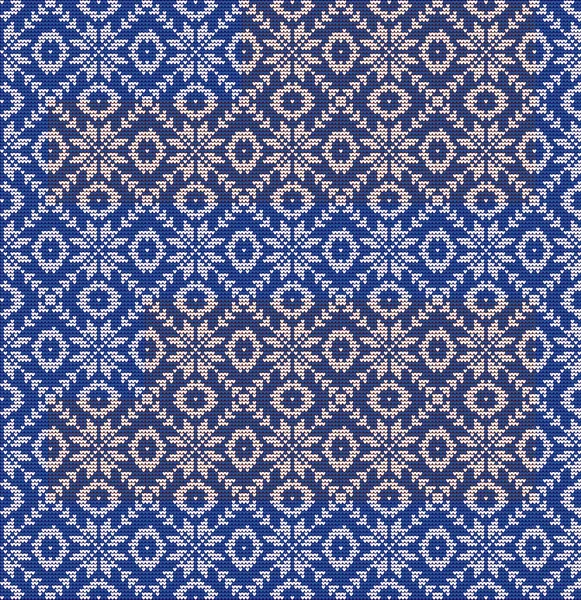 Kış Tatili Mavi Renkte Dikişsiz Örme Desen