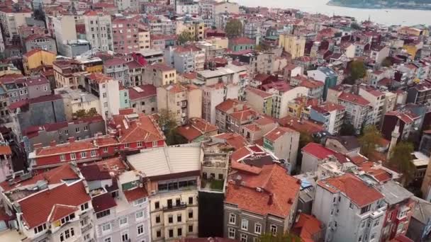 Fotografía aérea de la ciudad — Vídeo de stock