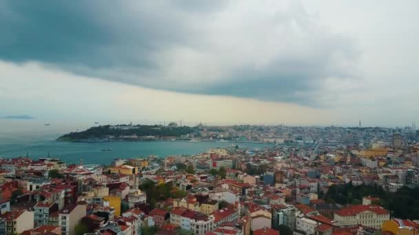 Fotografía aérea de la ciudad — Vídeos de Stock