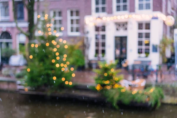 Amsterdam street is onscherp — Stockfoto