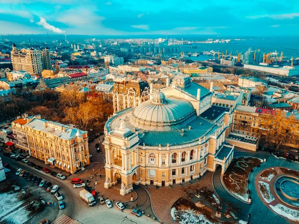 La ville vue d'un oeil d'oiseau — Photo