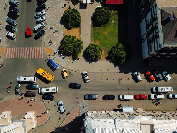 Widok miasta z lotu ptaka. Odessa, Ukraina — Zdjęcie stockowe