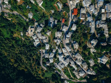 küçük bir kasaba olan kırsal, hava fotoğrafçılığı