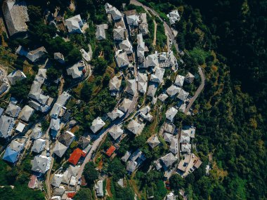 küçük bir kasaba olan kırsal, hava fotoğrafçılığı