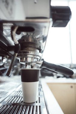 Fotoğraf kağıt bardak kahve ve kahve makineleri için