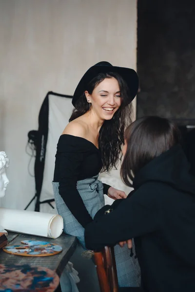 Portrait of a two beautiful sexy young women — Stock Photo, Image