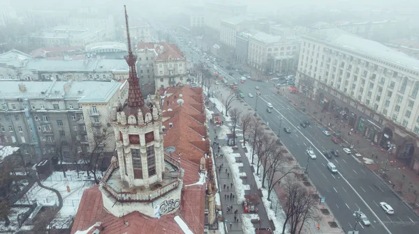 Крещатик - главная улица Киева . — стоковое фото