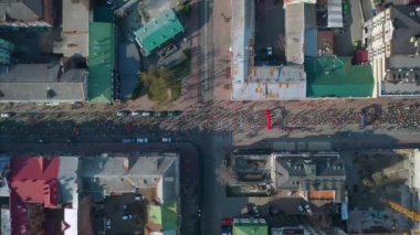 Nova Poshta Kyiv Yarı Maraton. Hava görünümü.