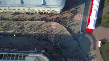 Nova Poshta Kyiv Yarı Maraton. Hava görünümü.