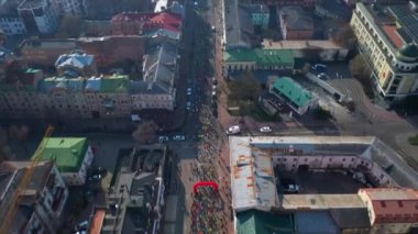 Nova Poshta Kyiv Yarı Maraton. Hava görünümü.