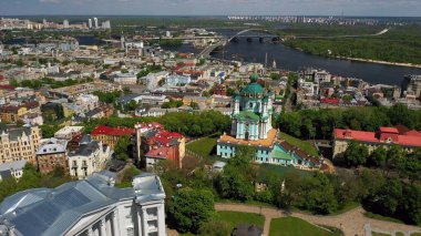 Sofya Meydanı ve Mykhailivska Meydanı 'nın hava manzarası