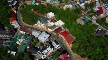 Sofya Meydanı ve Mykhailivska Meydanı 'nın hava manzarası