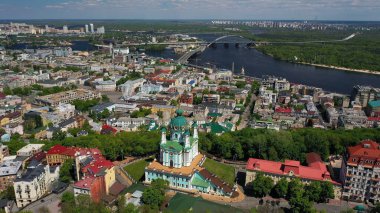 Sofya Meydanı ve Mykhailivska Meydanı 'nın hava manzarası